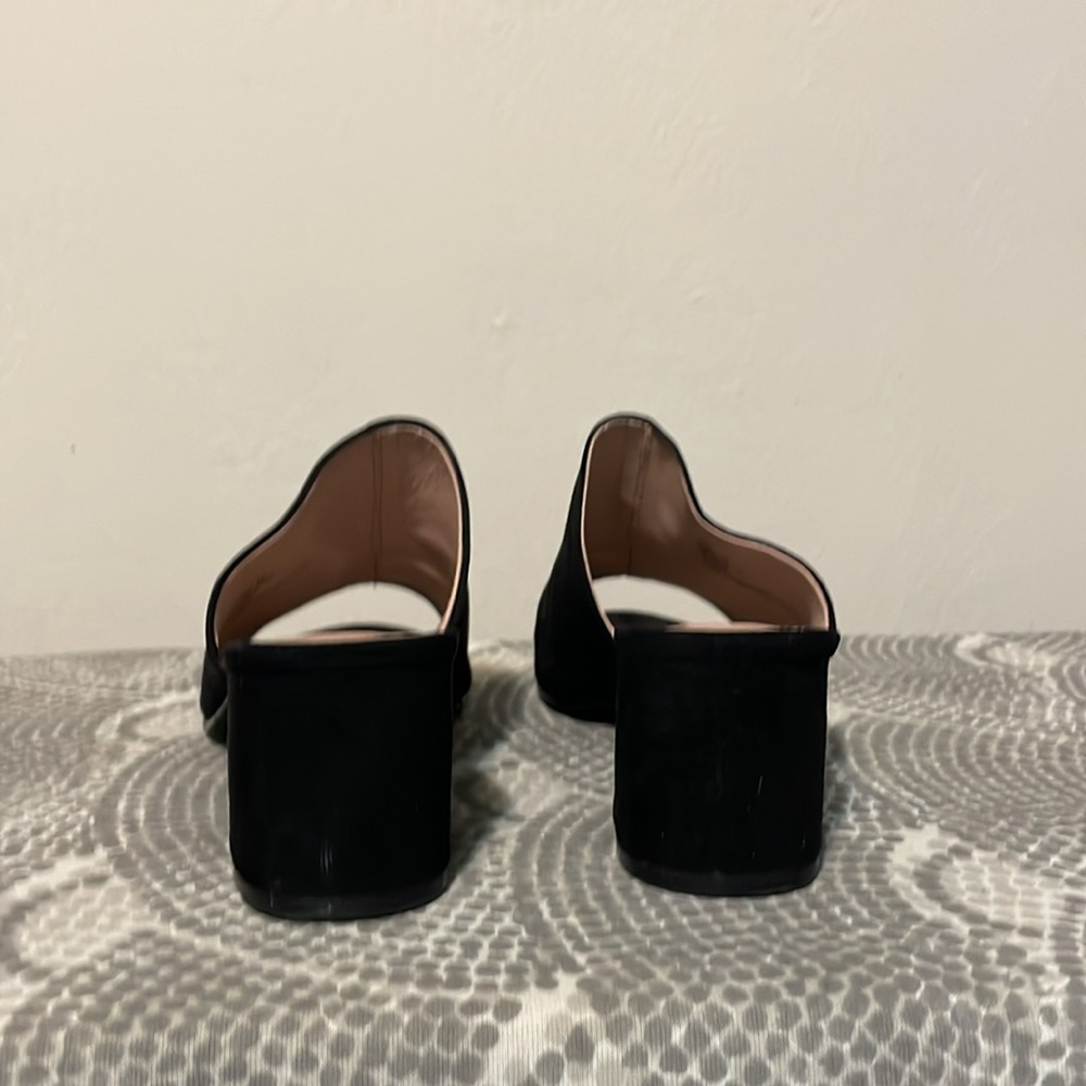 Madden Girl suede slides. Black, size 9. - Picture 5 of 6